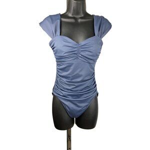 Magic Suit swim bathing suit size 10 misty blue beautiful condition